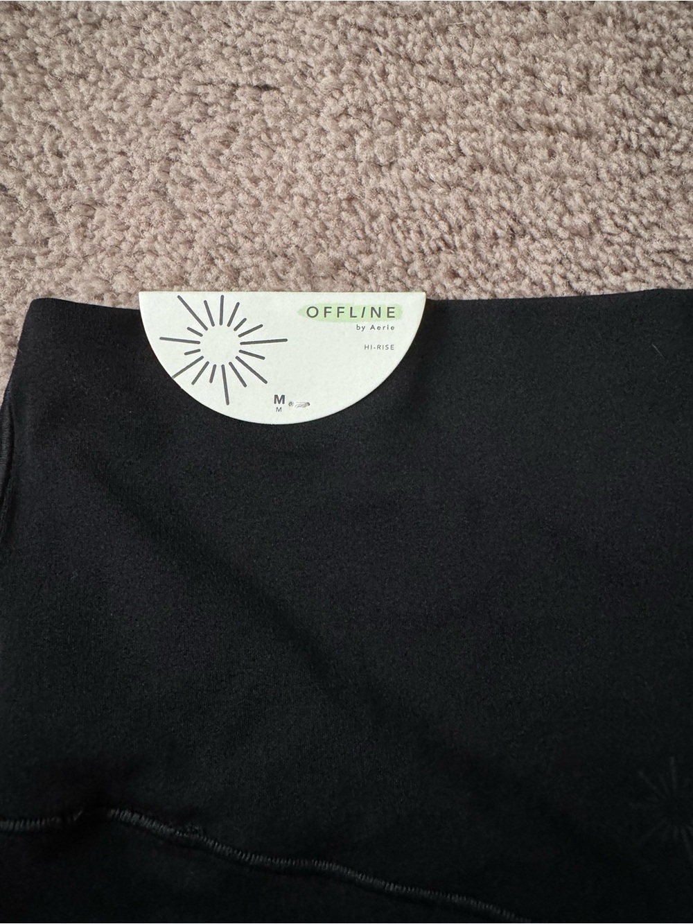 Aerie Black High-Waist Athletic Shorts - Picture 4 of 5